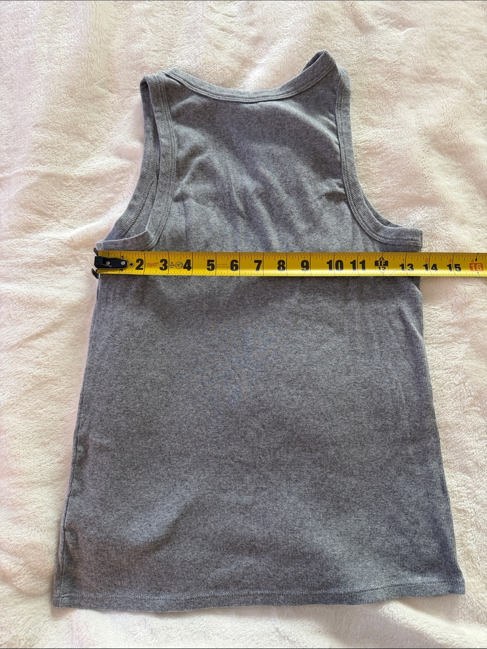 Target Gray Ribbed Tank Top - Picture 4 of 4